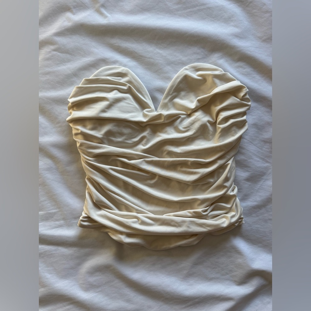 Express Strapless Ruched Top